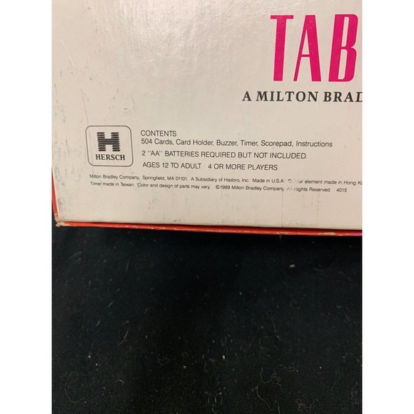 ORIGINAL Classic Family Game - TABOO 1989 HORSCH Complete, FS Benefits Charity - Picture 8 of 9